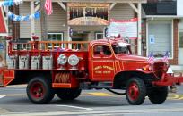 Antique Fire Truck in Parade